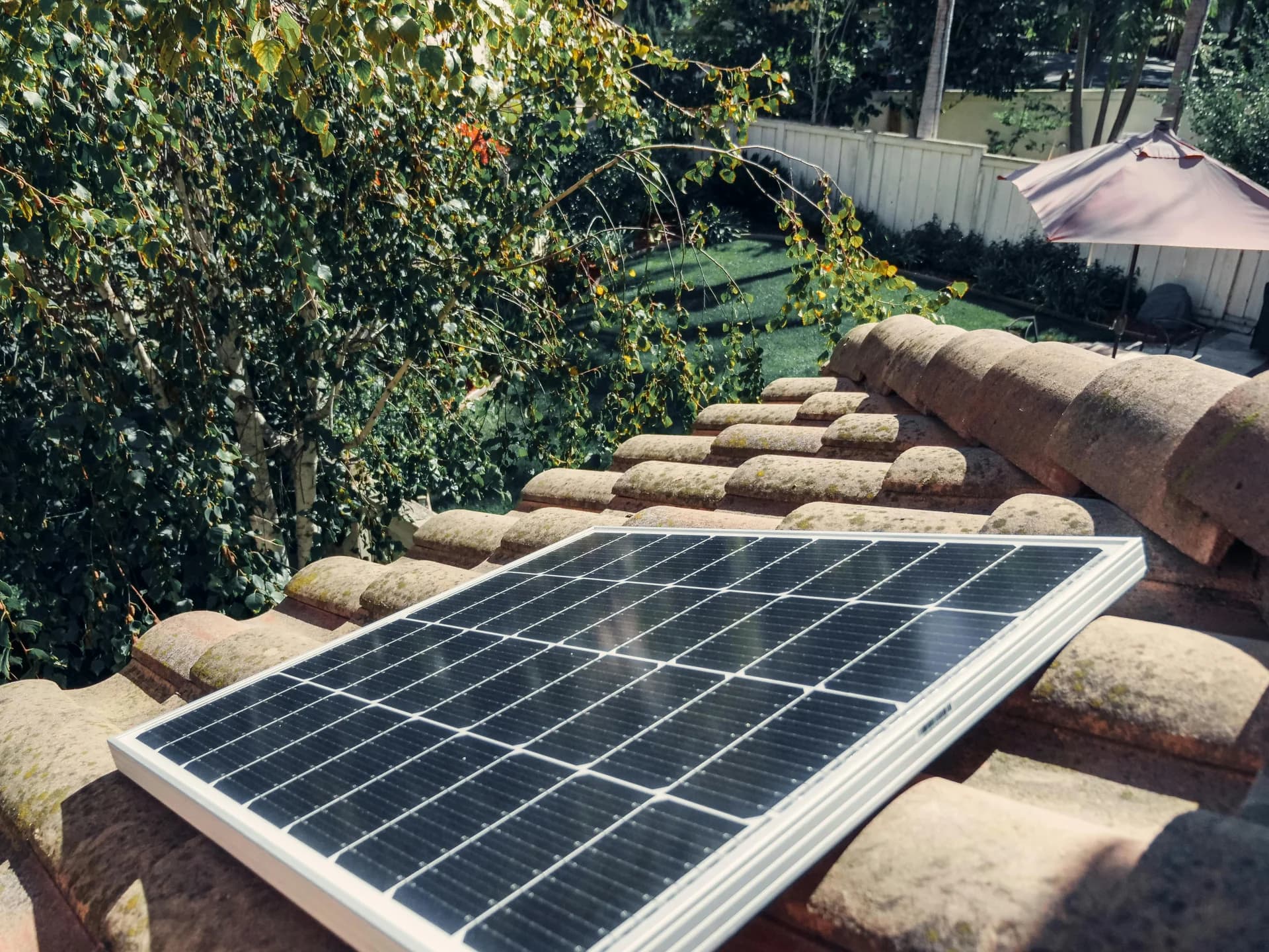 Solar panels on Phoenix rooftop